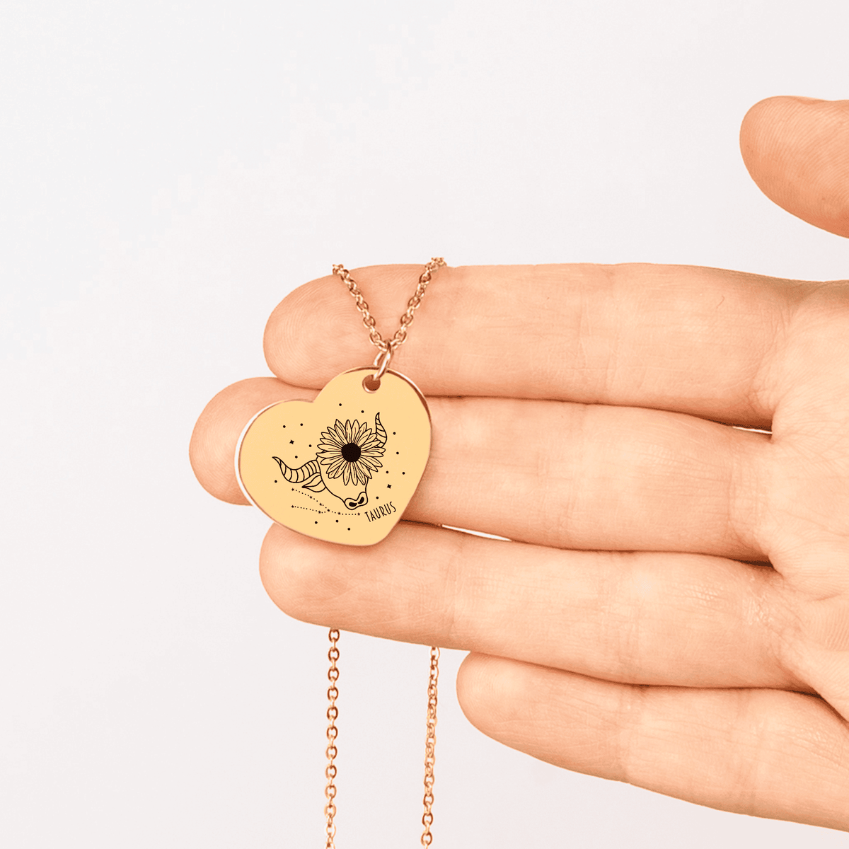 Collier Coeur Signe Astrologique Taureau