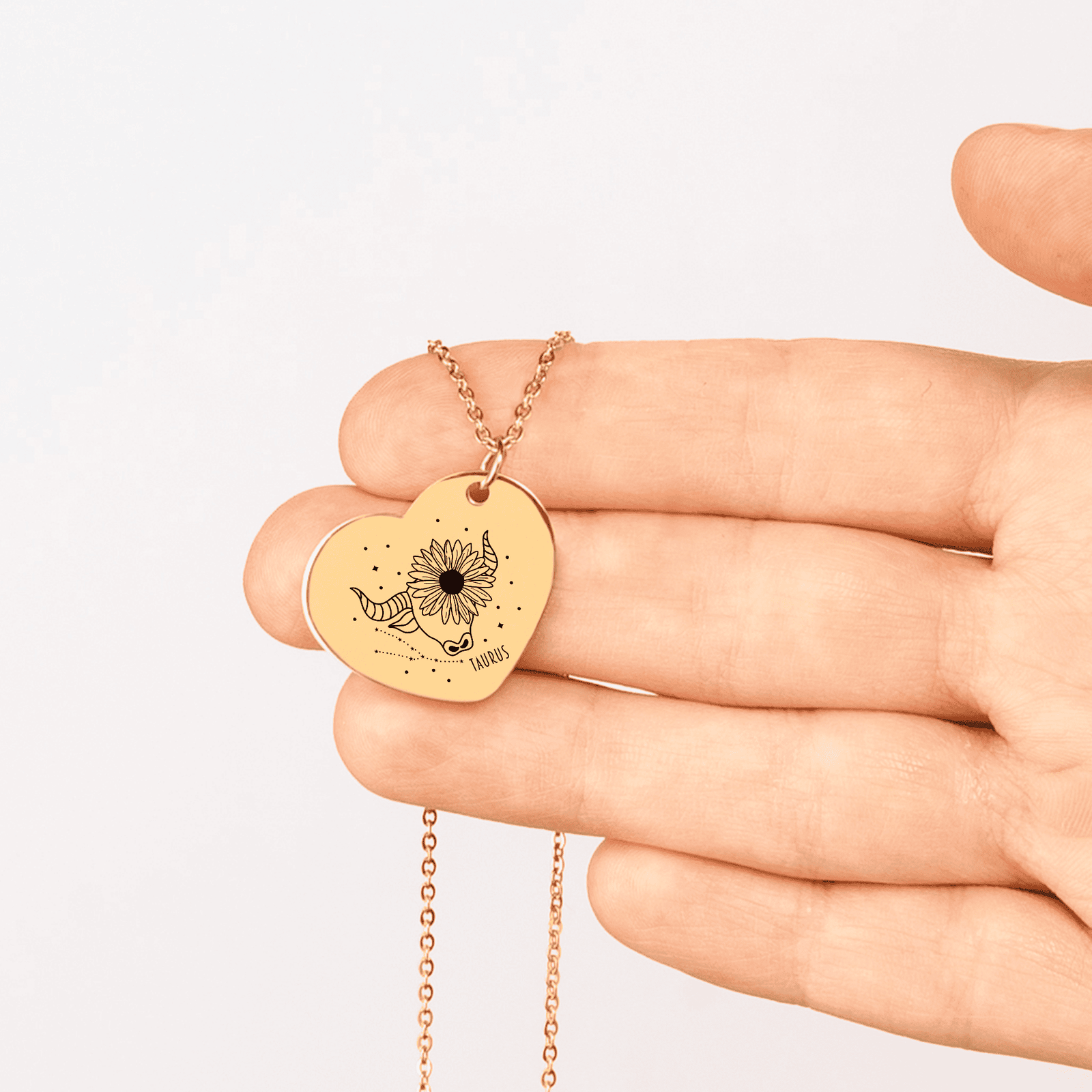 Collier Coeur Signe Astrologique Taureau