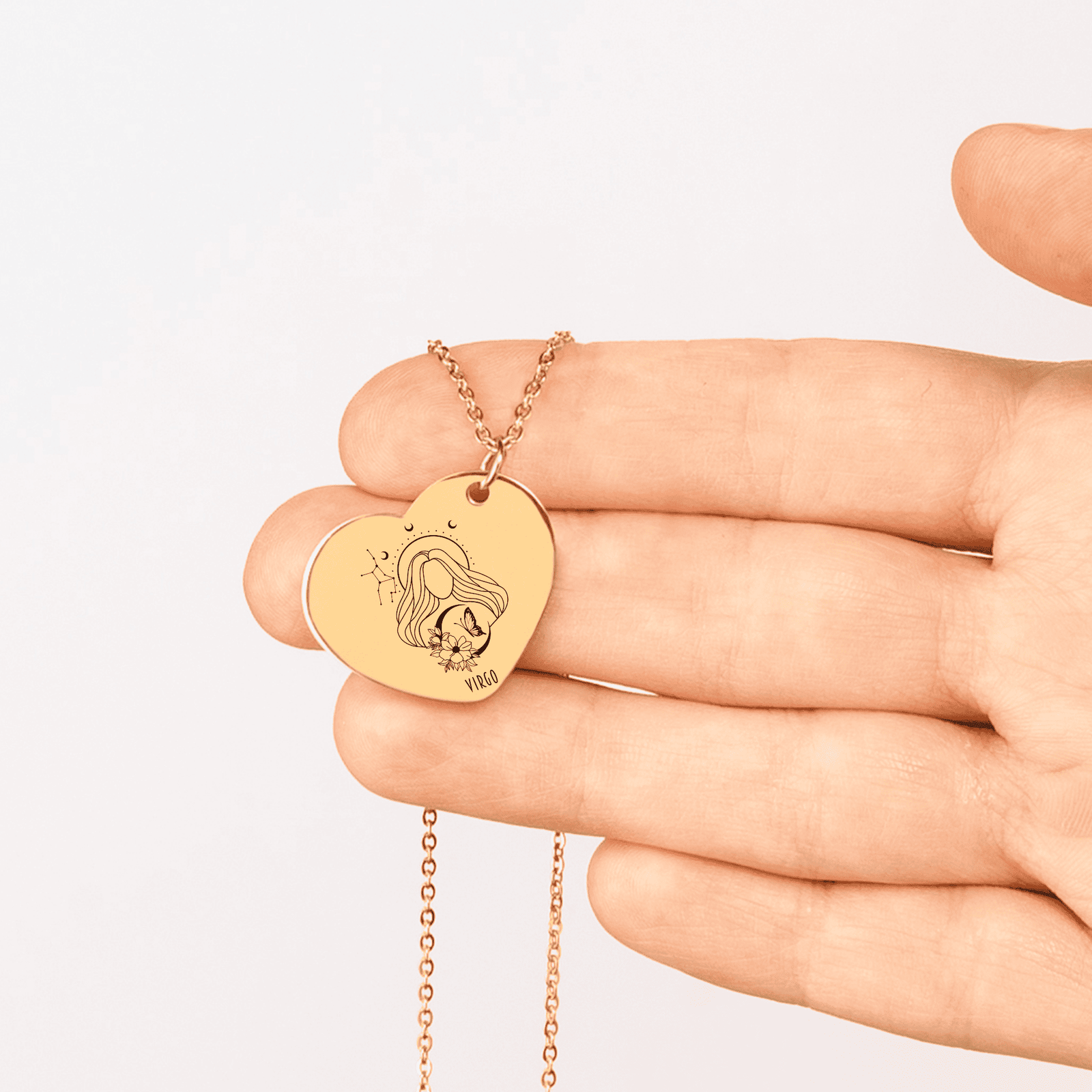 Collier Coeur Signe Astrologique Vierge
