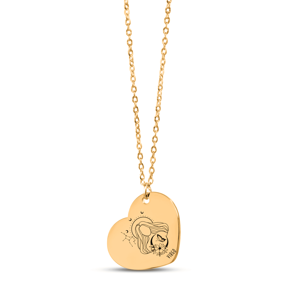 Collier Coeur Signe Astrologique Vierge