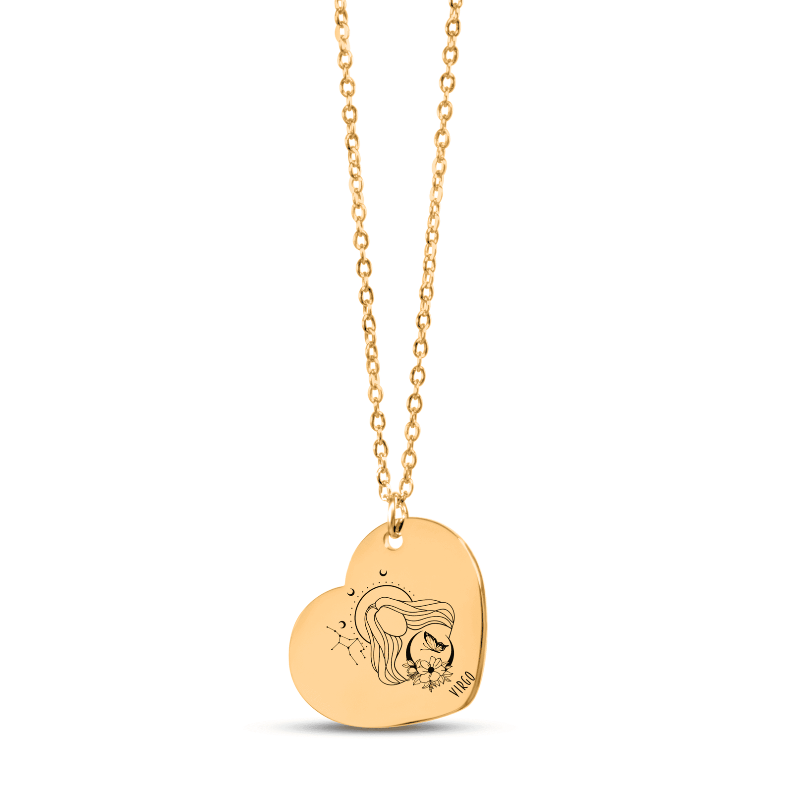 Collier Coeur Signe Astrologique Vierge