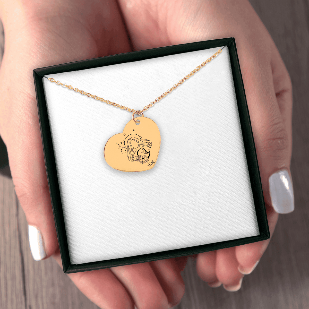 Collier Coeur Signe Astrologique Vierge