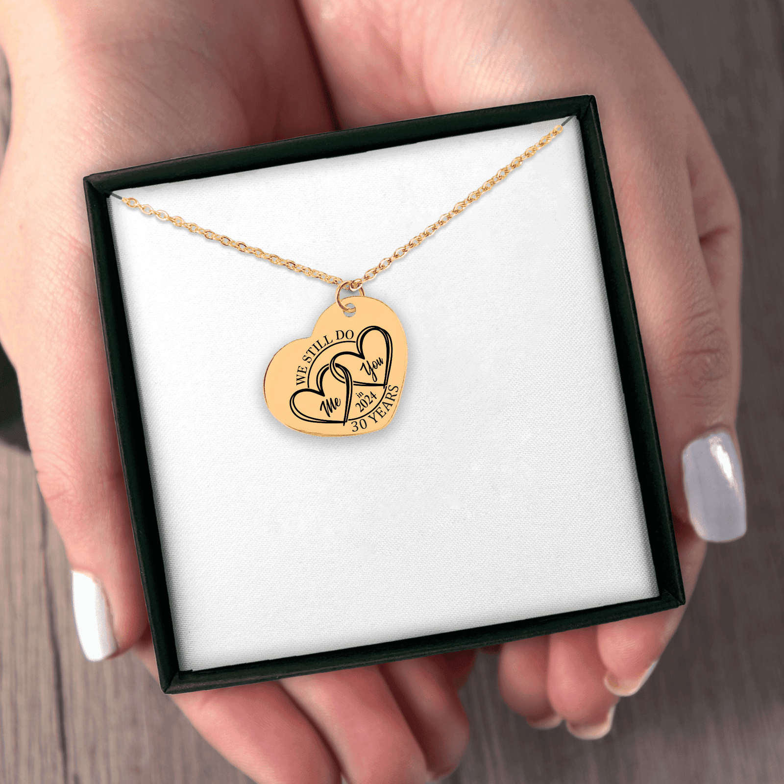 Collier Coeur Anniversaire de Mariage 30 ans