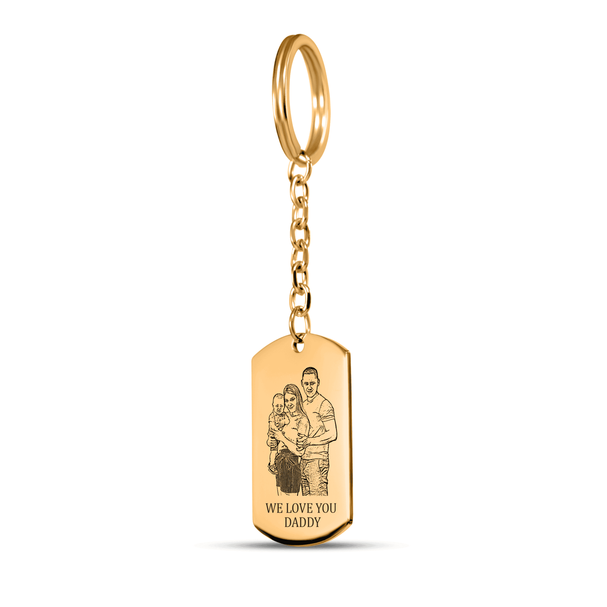 Porte-clés Portrait de Famille Personnalisé