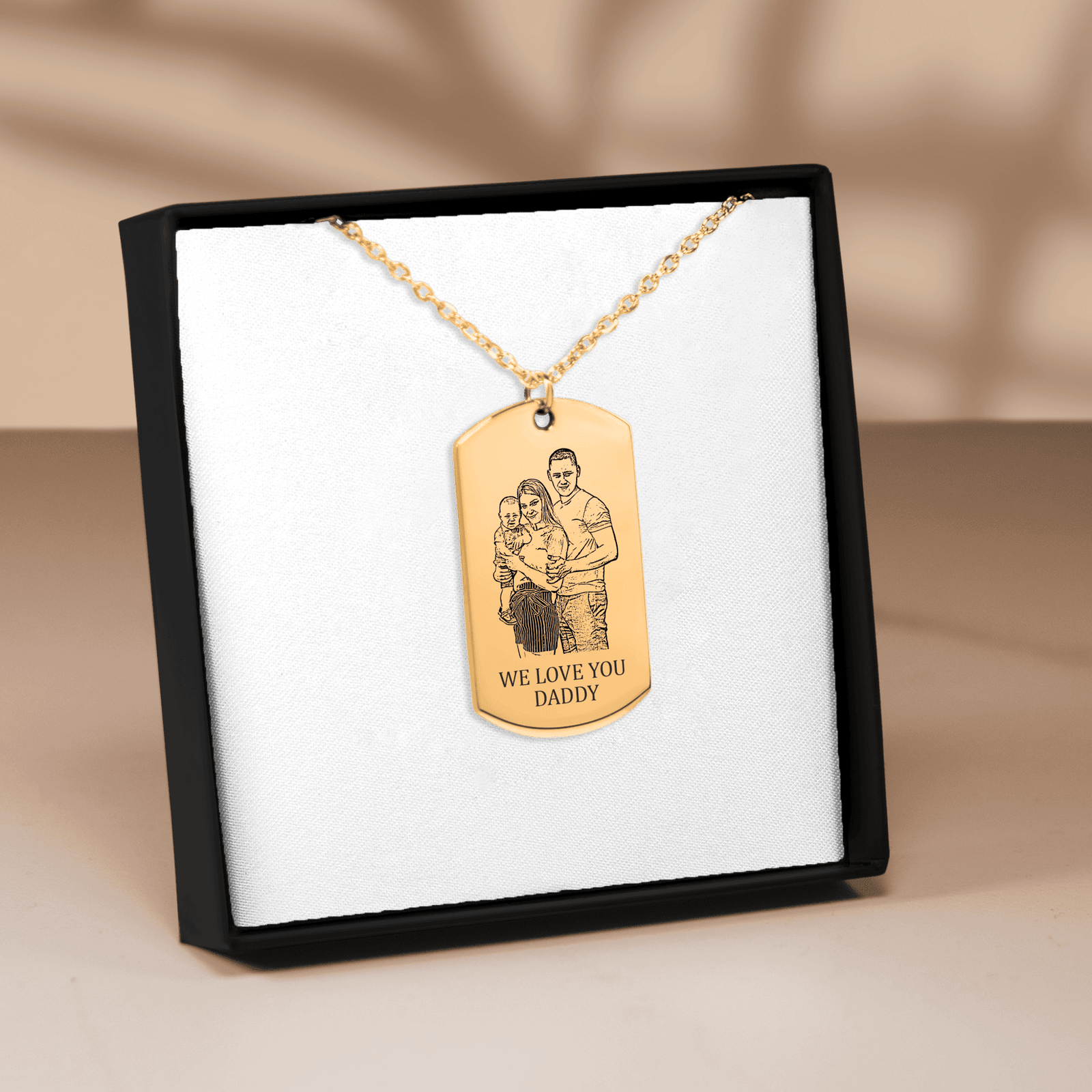 Collier Portrait Personnalisé Gravé