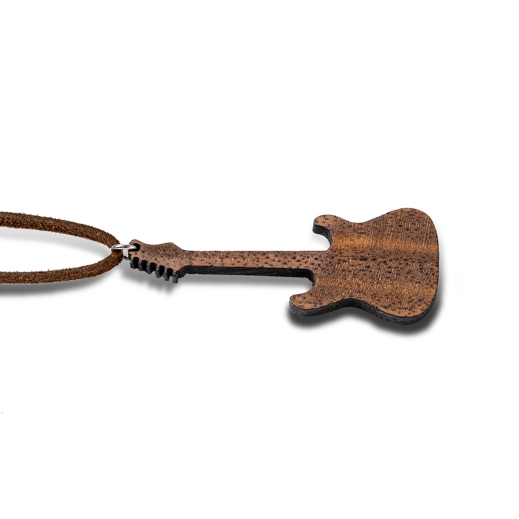Collier en bois Guitare Fender personnalisé — vue 2