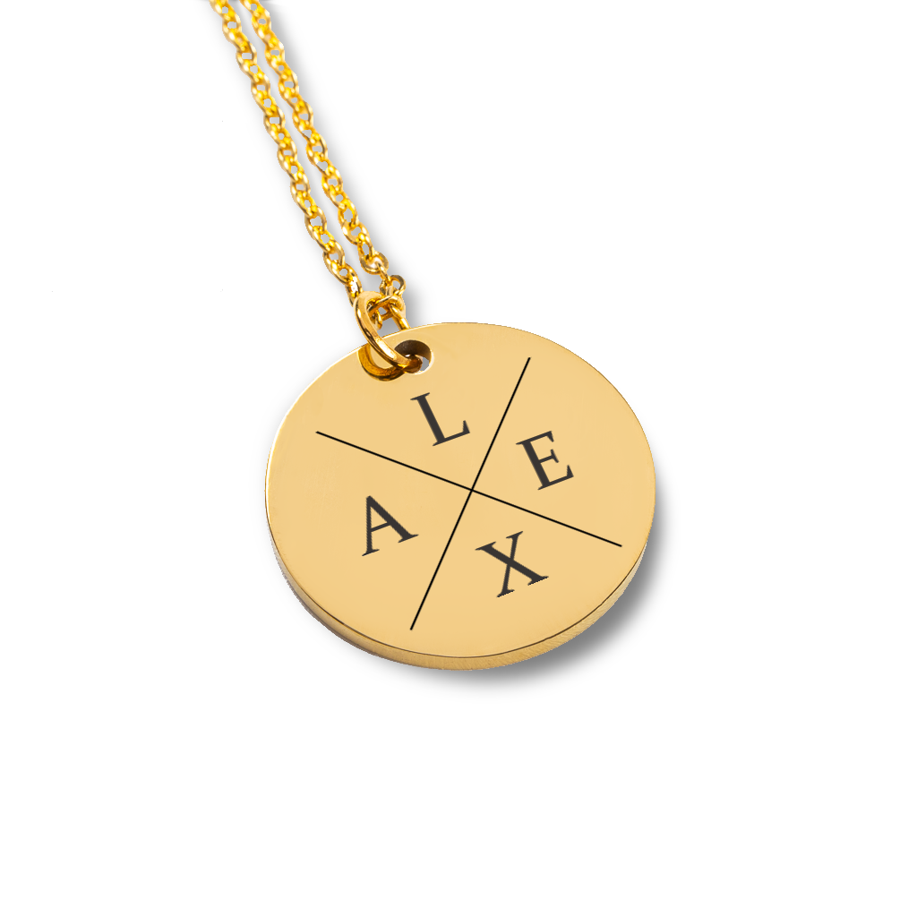 Collier Initiales Personnalisé d'amitié pour 2 à 4 — vue 3
