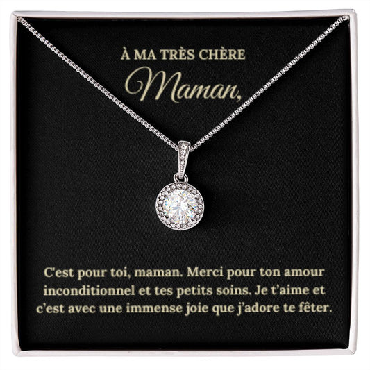 Collier Espoir Eternel pour Maman avec Message Personnalisable