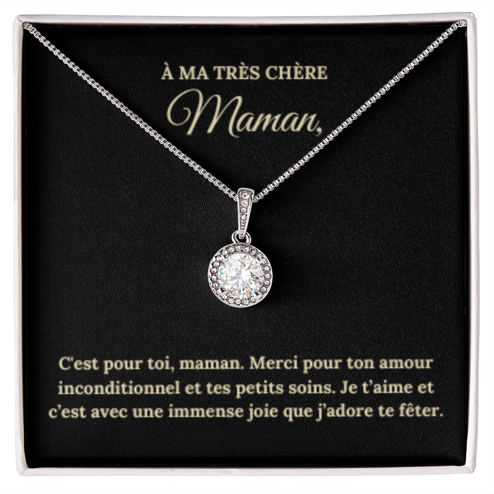 Collier Espoir Eternel pour Maman avec Message Personnalisable