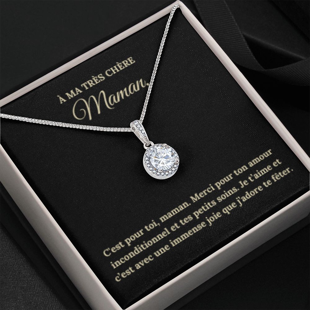 Collier Espoir Eternel pour Maman avec Message Personnalisable