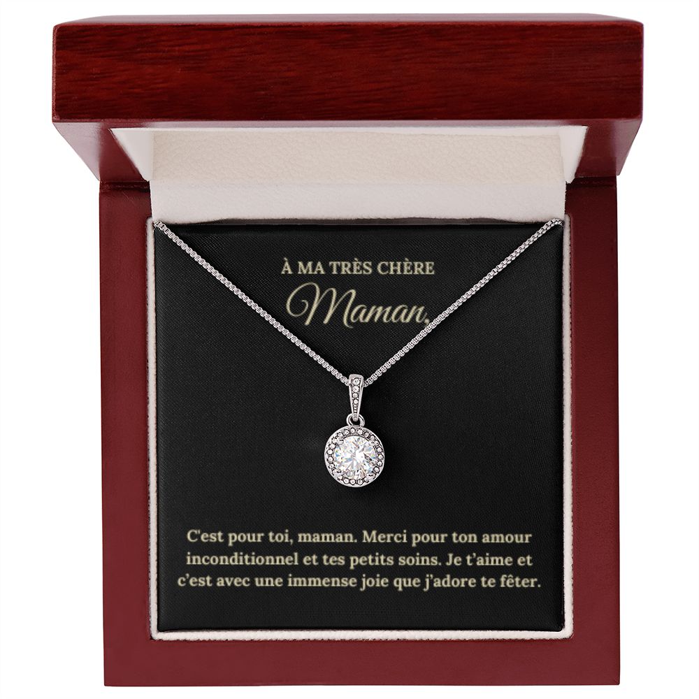 Collier Espoir Eternel pour Maman avec Message Personnalisable