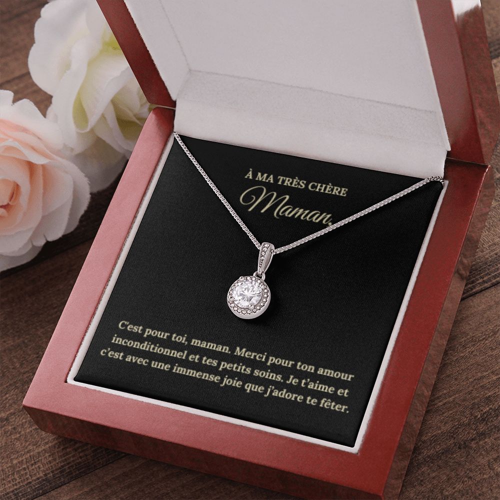 Collier Espoir Eternel pour Maman avec Message Personnalisable