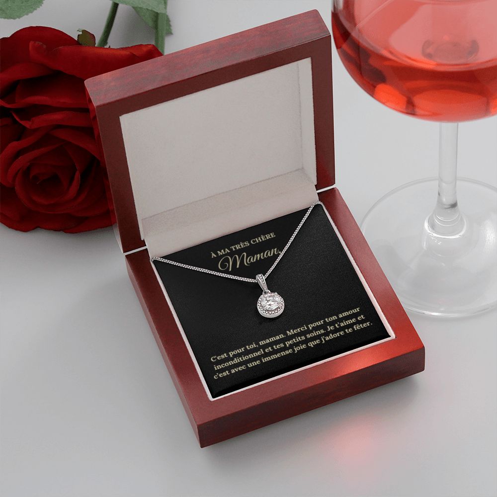 Collier Espoir Eternel pour Maman avec Message Personnalisable