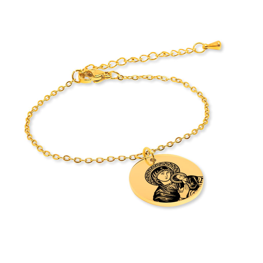 Bracelet personnalisé Vierge Marie et Enfant Jésus — vue 2