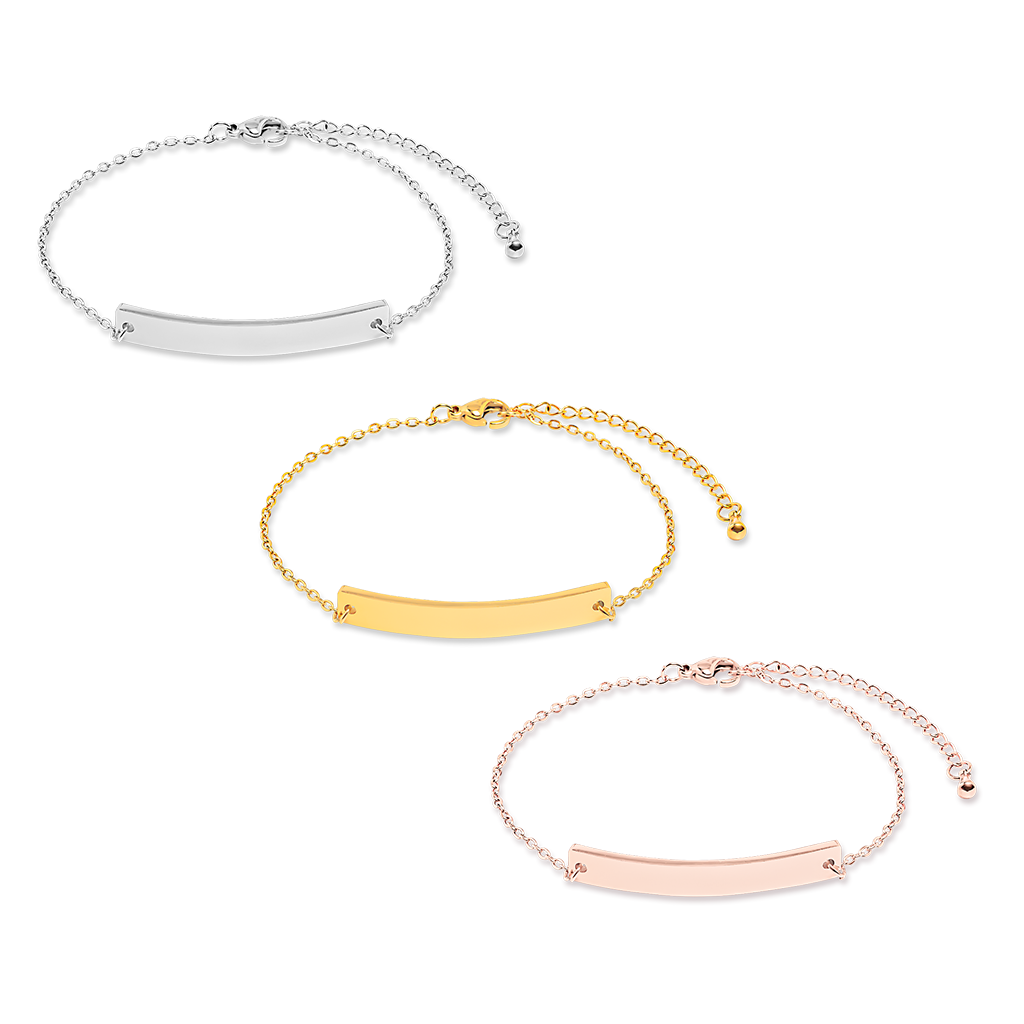 Bracelet prénoms personnalisé horizontal — vue 4