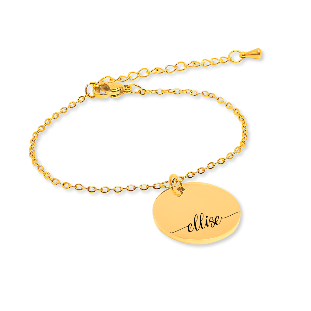 Bracelet prénom personnalisé gravé — vue 2